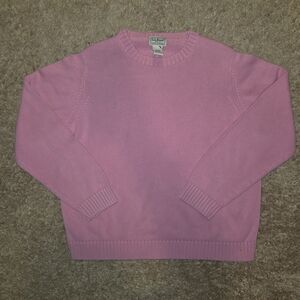 L.L. Bean Women's Lavender Crew Neck Sweater